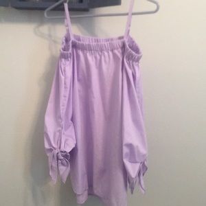 Purple off the shoulder top